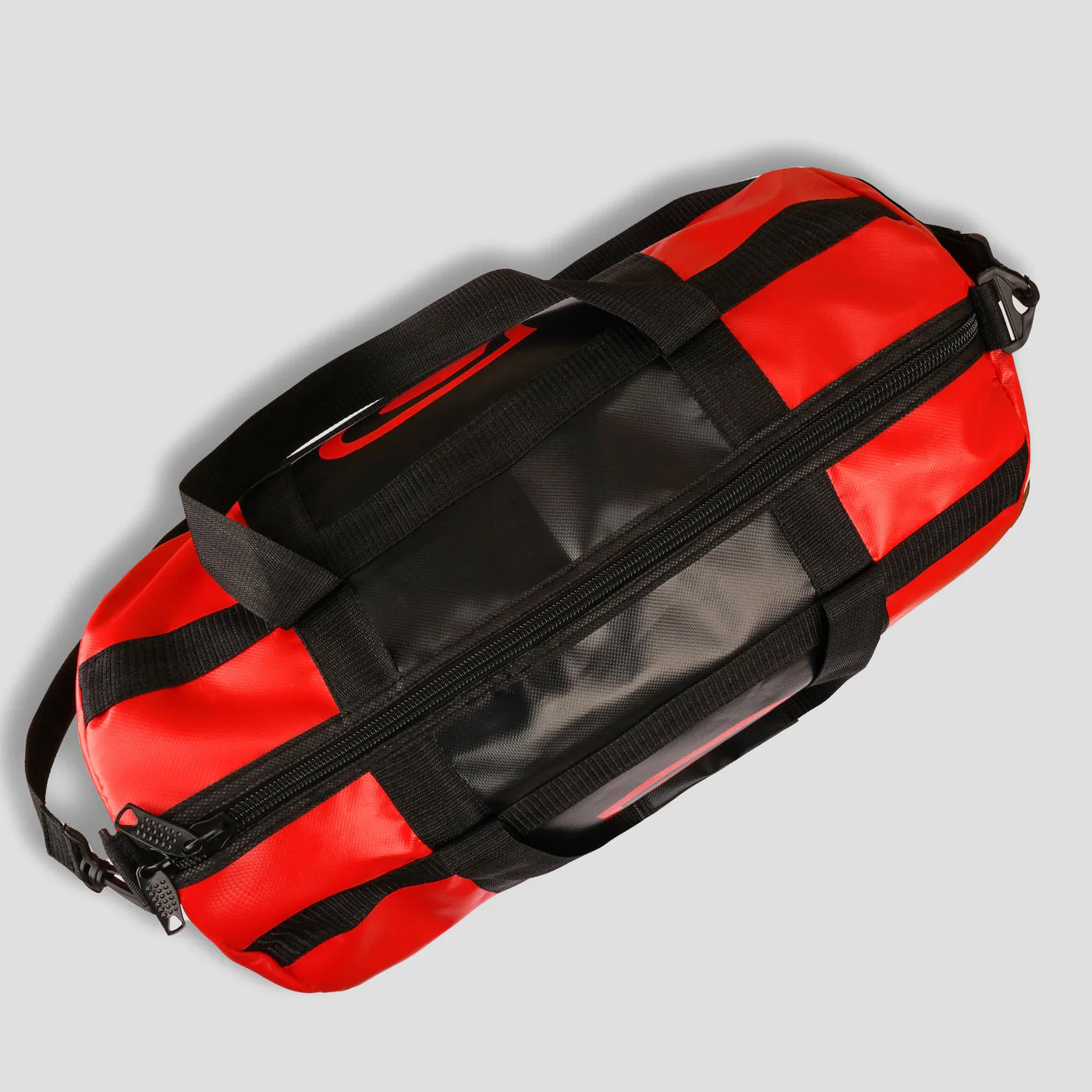 Vinyl Duffel Bag for Gym & Travel - Red