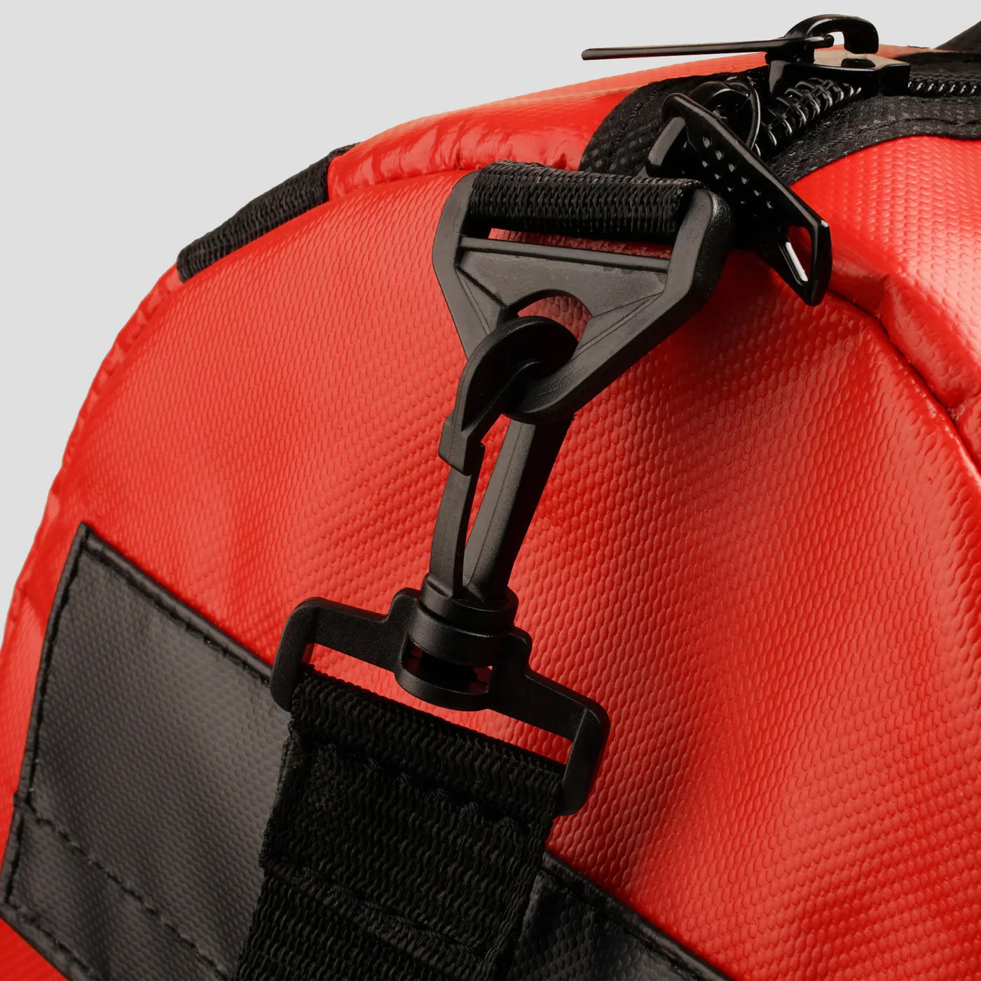 Vinyl Duffel Bag for Gym & Travel - Red