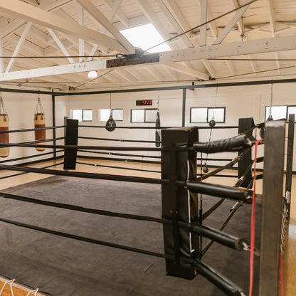 Professional Black Boxing Ring Canvas