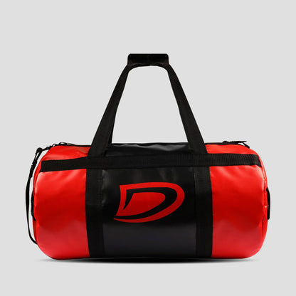 Vinyl Duffel Bag for Gym & Travel - Red