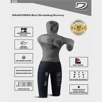 DAAN MMA Red Joker Grappling Dummy for Kids