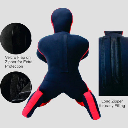 DAAN MMA Premium Flexi Red Canvas Grappling Dummy